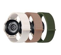 chinbersky 3 Piezas Nylon Correa Compatible con Samsung Galaxy Watch 7/6/5/4/FE Correa 40mm 44mm/Galaxy Watch 5 Pro Correa/Galaxy Watch 6 4 Classic Correa, One Click Sport Loop Correa de Recambio