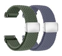 chinbersky Nylon Trenzado Correa Reloj 22mm con Cierre Magnético, Correa 22mm Watch Elástica Band para Galaxy Watch 3 45mm/46mm/Gear S3 Classic/Amazfit Balance/gtr 3/4/2/bip 5/Huawei Gt 5/4/3/2 46mm