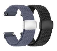 chinbersky Nylon Trenzado Correa Reloj 22mm con Cierre Magnético, Correa 22mm Watch Elástica Band para Galaxy Watch 3 45mm/46mm/Gear S3 Classic/Amazfit Balance/gtr 3/4/2/bip 5/Huawei Gt 5/4/3/2 46mm