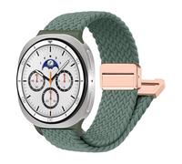 chinbersky Trenzadas Correas Compatibles con Galaxy Watch 8 Correa 40mm 44mm/8 Classic 46mm, Magnéticas Nylon Elástico Tela Correa para Samsung Galaxy Watch 8 Classic Correas/8 (40mm 44mm)