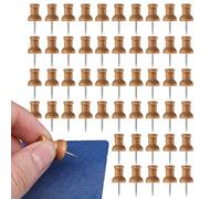 Chinches de pared - Tabla de visualización | Lote de 50 chinches de madera estéticos - para tableros de anuncios en | Oficina Escuela Aula Apartamento Hotel Granja Café Pub Restaurante