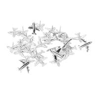 Chinchetas de Avión, 30 Piezas Lindas Chinchetas Decorativas de Metal con Caja de Almacenamiento Chinchetas de Avión Multiusos para Tablero de Corcho, Pizarra Blanca, Imagen Plata
