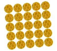 Chinchetas Reflectantes Amarillo Exteriores Metal 50 Piezas para Senderos | Superficie Reflectante, Diseño de Cabeza Plana, Uso Nocturno, Aptas para Postes de Madera y Caminos