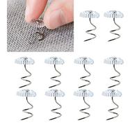Chinchetas Tapiceria Transparentes,100 PCS Pasadores Techo Coche Interior Tachuelas de Torsión de Cabezas de Plástico Pasadores Giro Cabezas Twist Pins para Fundas Deslizantes,Colchones