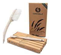 Chinchilla® 6 Pack Cepillo de dientes biodegradable | 100% libre de BPA, ecológico, natural y vegano | Cepillos de Dientes de Cerdas Suaves