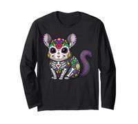 Chinchilla Calavera México Calavera Viva México Fiesta Manga Larga
