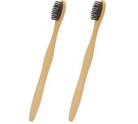 Chinchilla® Eco Clean - Cepillo de dientes de bambú suave y agradable, ideal para encías sensibles, de nailon, duradero y eficaz, bambú, respetuoso con el medio ambiente y biodegradable (Paquete de 2)