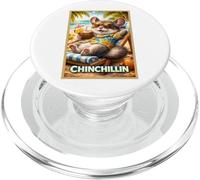 Chinchilla Fun Pet Relax Chill Animal Parodia Art Poster PopSockets PopGrip para MagSafe