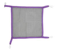 Chinchilla Hammock, Hamster Bed, Breathable Polyester Fabric, Chew-Proof Climbing Swing Toy, for Sleeping Exploring Exercising Daily Use, 12.6 Inches, Purple Color, 1 Piece