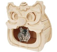 Chinchilla Hideout - Escondite de madera natural para chinchilla, ardilla, azúcar, planeadores