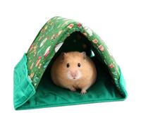 Chinchilla House - Tienda de campaña triangular 2 en 1 para animales pequeños, multifuncional, espacio habitable de conejo, refugio para dragones barbudos, recinto interior, escondite para mascotas
