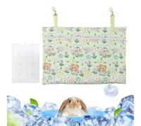 Chinchilla Ice Pack Hangable Cooling Pouch Washable Small Animal Cage | Hangable washable cooling pouch helps rabbits chinchillas hamsters ferrets and squirrels stay comfortable during hot summer