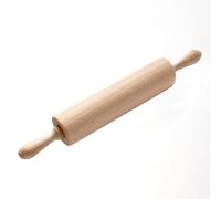 Chinchilla® Rodillo de madera con eje de metal fabricado en Alemania, rollo de madera de haya de alta calidad, rollo de masa como accesorio para hornear para enrollar pastel, pizza y masa de galletas
