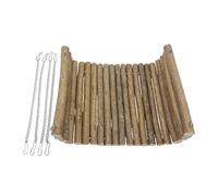 Chinchilla Swing Hammock, Wooden Pet Rest Bed, Hanging Chew Toy, Small Animal Comfort Nest, for Gerbil Hamster Dwarf Hedgehog Chinchilla Bunny Ferret Guinea Pig Cage Enrichment Sleeping 35x20x1cm
