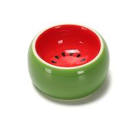 Chinchillas - Cuenco de comida para animales pequeños, cuenco de agua de cerámica para hámsteres, plato de comida seca, suministros de riego para mascotas, alimentación de hámster