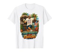 Chinchorreo Es Mi Cardio Boricua Puertorriqueña Camiseta gráfica económica, Hombre, Blanco, L