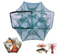 Chinchorro Plegable para Pesca, Folded Fishing Bait Trap, 6/8/10/12/16/20 Holes, Fish Lure Kit Cast Nets for Fishing, for Fish/Crab/Shrimp/Crawdad, Fish Bait Traps for Fishing (16 Holes)