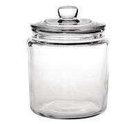 chiner - Tarro Biscotti de Cristal 6,2 L | Almacenaje y Exhibición de Galletas y Dulces | Apto para Lavavajillas | Tapa de 175 mm, Color Claro, Material Cristal