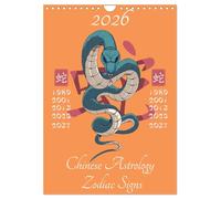 Chinese Astrology Zodiac Signs (Wall Calendar 2026 DIN A4 portrait), CALVENDO 12 Month Wall Calendar: The 12 animal horoscopes from Chinese astrology.