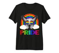 Chinese Crested Dog LGBT Rainbow Gay Lesbian LGBT Pride Camiseta Premium