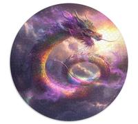 Chinese Dragón 1000 Piezas Rompecabezas para Adultos Humo Púrpura para Amantes O Amigos Imposable 1000pcs (67.5x67.5cm)