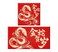 Chinese Envelopes, Red Packet, Spring Theme Compact Size Vibrant Print Cultural Heritage Money Holder Decorative Coin Pouch, Cash Red Packet for Festival