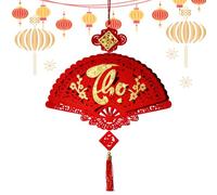 Chinese Good Luck Pendant 2026 - Spring Tassel, Twenty-Piece Seasonal Artifact for Prosperity Wishes, Vibrant Red Accents, Accessories, Home Furnishings for Motor Car, Study, and Kitchen