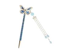 Chinese Hairpin, Tassel Coiled Hair Pin, Asian Hair Stick, Elegant Hair Fork, Stylish Hair Accessory, Firm Hold Hairpin, Decorative Hair Stick, Women's Hair Jewelry, Updo Hairpin, Unique Hair Accessor