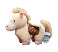Chinese Horse Plush - 8 Inch 2026 Stuffed Animal with Soft Plush Material, Handcrafted Toy Figurine with Embroidered Mane and Tail, Kids Collectible Gift for Birthday Holiday Party Decoration