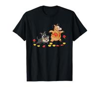 Chinese Horse Scottish Terrier Hombres Mujeres Feliz Año Nuevo Camiseta