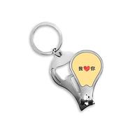 Chinese I Love You Simple Text Casual Fingernail Clipper Cutter Abridor Llavero Scissor