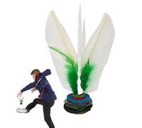Chinese Jianzi Foot Kick - Foots Sports Outdoor Toy Game | White Feathers Foot Kick Chinese Jianzi, Shuttlecock Fitness Entertainment, Foots Sports Outdoor Toy Game