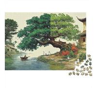 Chinese Landscape Painting Colourful Chinese Landscape 1000 Pcs Jigsaw Puzzles Adults Beautiful Decoration Puzzle Birthday Gift 38x26cm/1000pcs