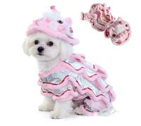 Chinese Lion Dance Dog Costume,New Year Dog Lion Dance Coat,Spring Festival Winter Pet Warm Clothes for Small Dogs Cats