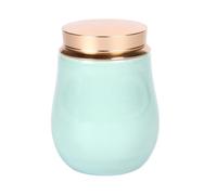 Chinese Longquan Celadon - Botella de píldora sellada portátil, mini tanque de almacenamiento, tarro sellado multiusos para té, café en polvo, frutas secas, dulces, píldoras de vitaminas (azul)