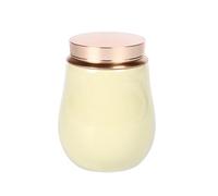 Chinese Longquan Celadon - Botella de píldora sellada portátil, mini tanque de almacenamiento, tarro sellado multiusos para té, café en polvo, frutas secas, dulces, píldoras de vitaminas (amarillo