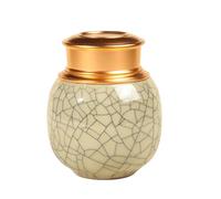 Chinese Longquan Celadon - Botella portátil sellada para píldoras, mini tanque de almacenamiento redondo, tarro sellado multiusos diseñado para té, café en polvo, frutas secas, dulces, píldoras de