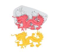 Chinese Lucky Dragon Mold - Decor Craft Tool, Cartoon Resin Mold Candle Soap, Silicone Dragon Decor, Creative DIY Craft Tool, Chinese Lucky, Silicone Design, Multi Color