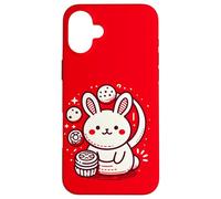 Chinese Mid Autumn Moon Rabbit MoonCake Festival Zhongqiu Carcasa para iPhone 16 Plus