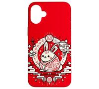 Chinese Mid Autumn Moon Rabbit MoonCake Festival Zhongqiu Carcasa para iPhone 16 Plus