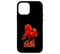 Chinese New Year 2026 Fire Horse Lunar Zodiac Red Horse Carcasa para iPhone 12 Mini