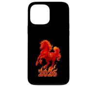 Chinese New Year 2026 Fire Horse Lunar Zodiac Red Horse Carcasa para iPhone 13 Pro MAX