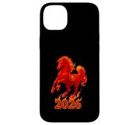 Chinese New Year 2026 Fire Horse Lunar Zodiac Red Horse Carcasa para iPhone 14 Plus