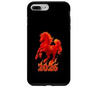 Chinese New Year 2026 Fire Horse Lunar Zodiac Red Horse Carcasa para iPhone 7 Plus/8 Plus
