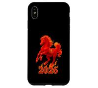 Chinese New Year 2026 Fire Horse Lunar Zodiac Red Horse Carcasa para iPhone XS MAX