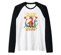 Chinese New Year 2026 Year of The Horse Camiseta Manga Raglan