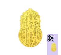 Chinese New Year Decal - Gold Foil Charm, PVC Sticker, Year of the Snake Decoration, Prosperity Protection Laptop Phone Sticker, Reusable Cultural Celebration Accessory | for Home Office