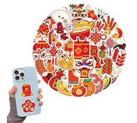 Chinese New Year Decorations Sticker - Year Of The Horse Stickers | 60 Pieces Chinese Cute Adhesive Decal | Years Of The Horse Decorations | For Cars Shop Panes Home School Offices Cafes Bookstoress