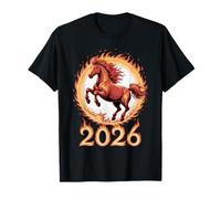 Chinese New Year Fire Horse Lunar Zodiac 2026 Camiseta