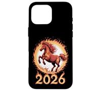 Chinese New Year Fire Horse Lunar Zodiac 2026 Carcasa para iPhone 16 Pro MAX